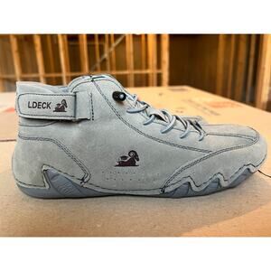 LDeck Italian Handmade Suede High Top Shoes 7.5 (38) Loafers